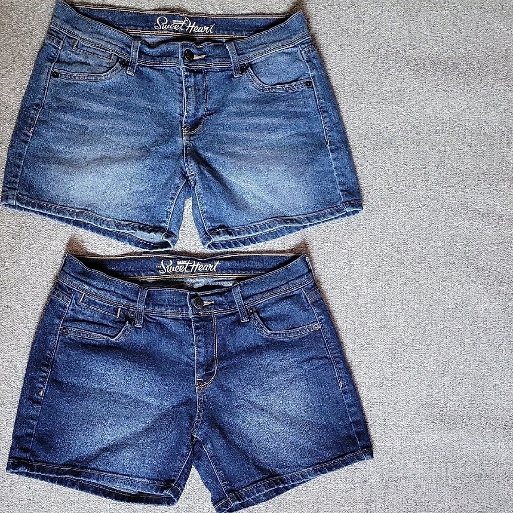 Old Navy Women’s Blue Jean Shorts Classic Denim Style Set/2 Size 2
